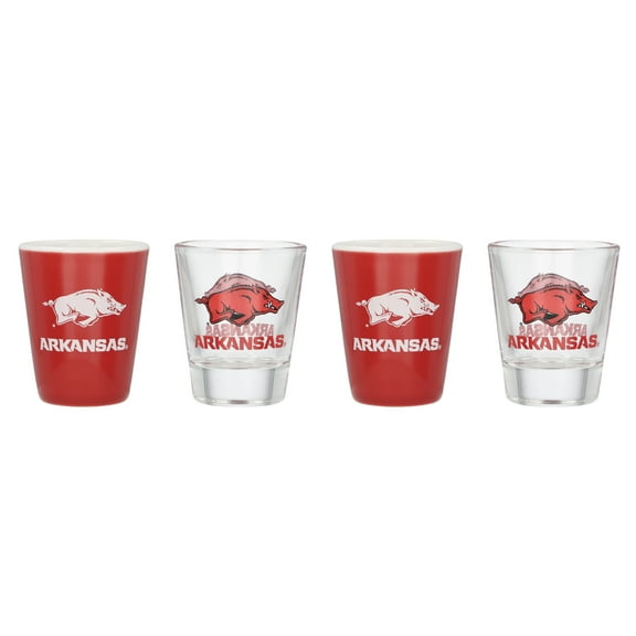 Arkansas Razorbacks Four-Pack Shot Glass Set