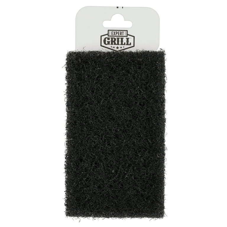 Expert Grill BBQ Grill Scrubber, Heavy Duty Black Barbecue Cleaning Scrubber