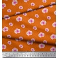 thumbnail image 3 of Soimoi Orange Rayon Crepe Fabric Artistic Floral Print Fabric by Yard 46 Inch Wide, 3 of 3