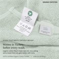thumbnail image 5 of GOTS Certified, 100% Organic Cotton Bathroom Towel Set of 6, Made in Turkey - 2 Bath Towels, 2 Hand Towels & 2 Washcloths, Soft & Quick-Dry - Soft Sage, 5 of 8