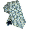 thumbnail image 2 of Tommy Hilfiger Men Tie Necktie One Size Yellow Geometric, 2 of 4