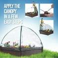 thumbnail image 2 of Machrus Ogrow 39” Square Raised Garden Bed Wicker Design with Premium Canopy Cover, 2 of 3