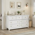 thumbnail image 4 of AKDSteel Commode à 7 Tiroirs pour Chambre, Commode à Tiroirs de 54 Pouces de Large avec Rangement Autoportante, Coffre de Rangement en Bois pour Garde-Robe pour Salon, Chambre, Entrée, 4 of 8