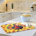 thumbnail image 7 of Thanksgiving Turkey Dish Drying Mat For Kitchen Counter Fall Maple Leaves Absorbent Pad Dishes Drainer Mats Quick Dry Rack Coffee Bar Home Decors -, 7 of 7
