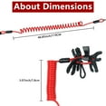 Universal Boat Safety Lanyard Kill Switch with 7 Keys, Outboard Marine