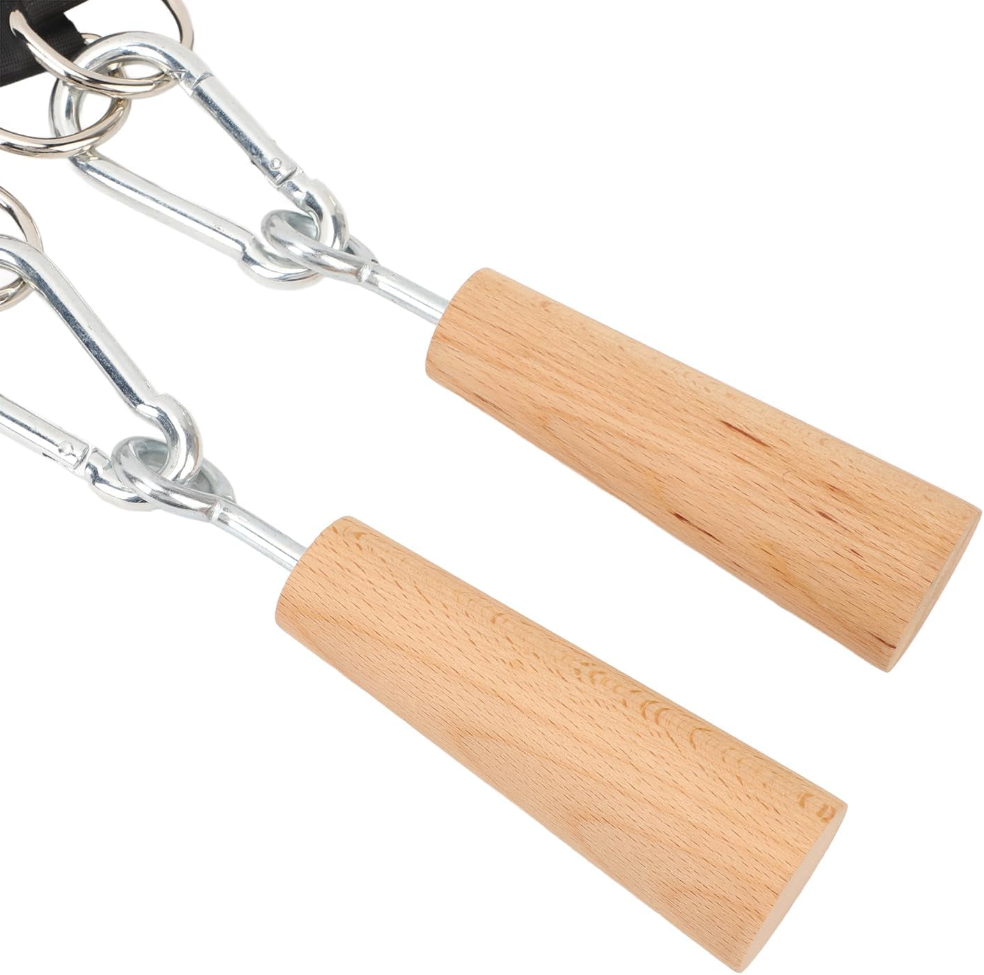 ABCISI Wooden Pull Up Grips, Hand Grips Strength Trainer Exerciser Pull Up Fitness Accessories for Bouldering, Kettlebells, Workout