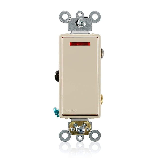 Interruptor de luz piloto Leviton Decora Plus Rocker de 20 amperios y 120 V