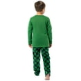 thumbnail image 3 of Fruit of the Loom Boy's Long Sleeve Fleece Pajama Set, 2-Piece, Sizes 4-16, 3 of 9