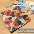 thumbnail image 4 of FORMRS 3 Ring Photo Album 4"x6" Self Adhesive Large Capacity PU Leather Cover, Flowers Pattern, 4 of 8
