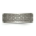 thumbnail image 3 of Titanium Flat 8mm Laser Design Brushed Band, 3 of 5