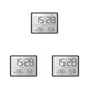 thumbnail image 2 of Inteprter Never Be Late Again Despertadores digitales con múltiples alarmas Reloj digital atemporal Wall Silent black 8218 Type1 NO1, 2 of 6