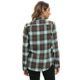 thumbnail image 5 of Siliteelo Long Sleeve Flannel Shirt for Women Classic Plaid Buffalo Cotton Shirts with Pockets, 5 of 6