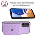 thumbnail image 6 of Allytech Galaxy A24 Wallet Case with Shoulder Strap, Luxury PU Leather RFID Blocking Protectve Anti-Scratch Bumper Cards Slots Magnetic Closure Phone Case Cover for Samsung Galaxy A24, Purple, 6 of 9