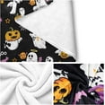 thumbnail image 2 of Halloween Blanket Skeletons and Pumpkins Blankets Funny Halloween Throw Blanket Funny Halloween Goth Ghost Decor Stuff Gift Super Soft Cozy, 2 of 6
