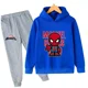 thumbnail image 5 of Ropa de moda de primavera y otoño para niños, sudaderas con capucha y pantalones con estampado de dibujos animados de Marvel Spiderman, conjuntos de 2 piezas, trajes deportivos informales para niños y, 5 of 5