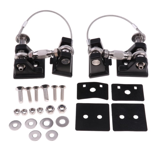 Kit de cierre con pestillos, cerradura antirrobo para capó | Materiales de alta tecnología en negro para JK 2007-2017 100x50x40mm