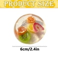 thumbnail image 3 of Oil Squishy Fruit Stress Ball, Clear Slow Rising Squeeze Fidget with Mixed Fruit Slices for Desk and Travel, 3 of 6
