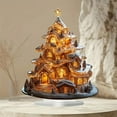 thumbnail image 1 of Santa Claus Resin Ornament House Resin Ornament Decoration Christmas Gift Holiday Decoration Scene, 1 of 6