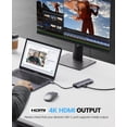 thumbnail image 6 of ORICO USB C Docking Station for Laptop, 9 in 1 USB C Hub with 4K HDMI, 2.5G Ethernet, 100W PD, 3.5mm Audio, SD/TF Card, and 2 USB 3.0 Ports, USB Splitter USB C Adapter Suitable for MacBook Pro/Dell, 6 of 7