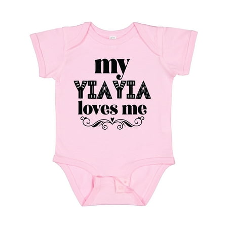 

Inktastic My YiaYia Loves Me Yia Yia for Grandchild Gift Baby Girl Bodysuit