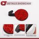 thumbnail image 5 of Ganchos de almacenamiento universales para automóviles Unique Bargains 4 Pcs para bolsos y paraguas Rojo 1.46"x0.98", 5 of 7