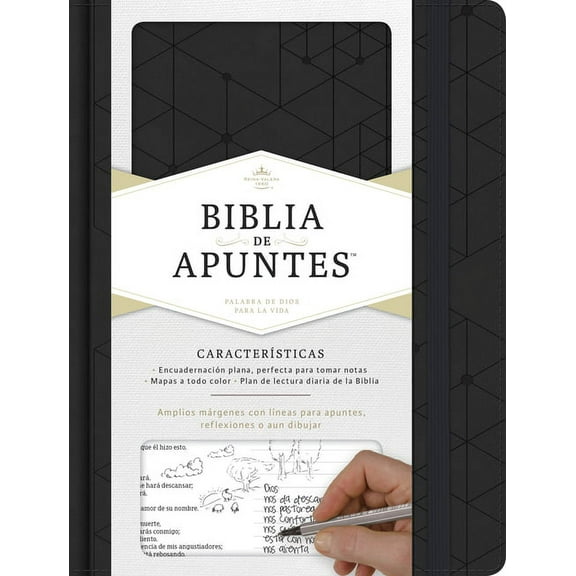 Rvr 1960 Biblia de Apuntes, Negro Símil Piel, (Hardcover)