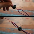thumbnail image 4 of 10 Pack - Premium Single Hole Cord Locks - Small Round Plastic Pop Toggle Bead with Spring Lock - Adjustable Slider End Stopper for Mask Lanyards Drawstring, Paracord & More by Specialist ID, 4 of 10