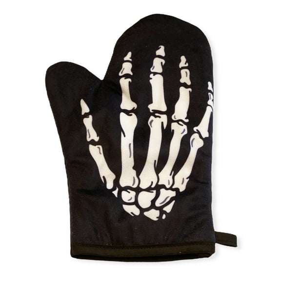 Skeleton Hand Oven Mitt Funny Bones Halloween Party Graphic Novelty Accessories