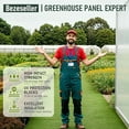 thumbnail image 2 of 6 Pack 0.24" Thick 5x2 FT UV Resistant Clear Polycarbonate Panels for Greenhouse, Gazebo, Pergola, Chicken Coop, DIY Roofing Projects, 2 of 6