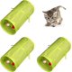 thumbnail image 3 of Túnel de gato para gatos de interior interactivo, juguetes de túnel de conejo, juguetes para mascotas, túneles de juego para gatos, gatitos, conejos, cachorros, plegable, plegable, verde claro, 20.0 i, 3 of 5