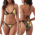 thumbnail image 3 of Balery Golden Winged White Horse Pijama Estampado Bikini de Dos Piezas para Mujer - Conjunto de Bikini Ajustable Sexy y Cómodo para Playa, 3 of 6