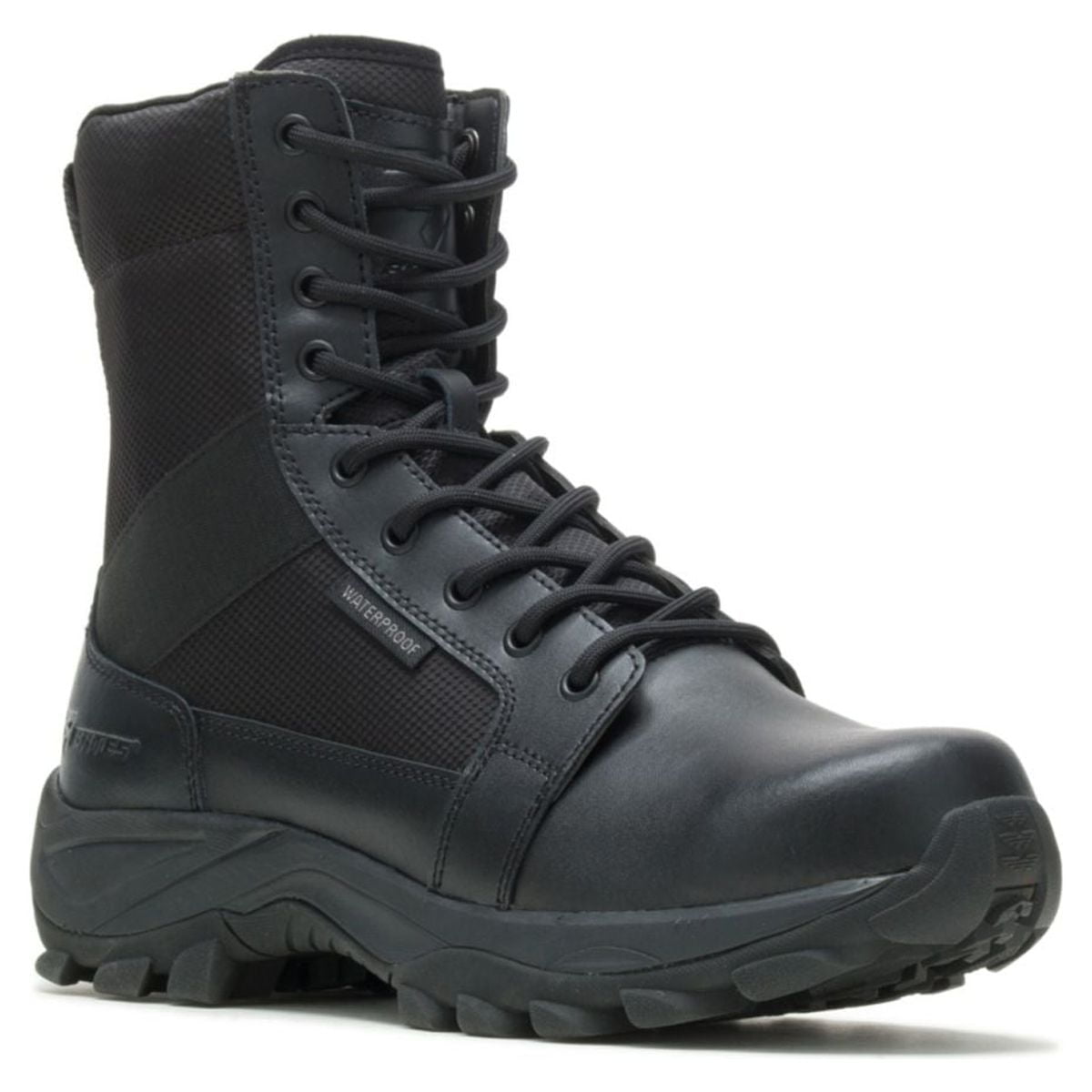 Bates Rush Mid Waterproof Work Boots, Black, Men\'s 8.5 Extra Wide Bates Men main image 3