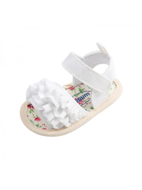 Toddler Baby Girls Soft Sole Sandals Ruffled Antislip Summer Shoes