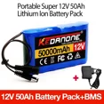 thumbnail image 2 of 12V 50000mAh Rechargeable Lithium Ion Portable Power Bank for CCTV with Charger, 2 of 7