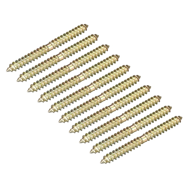Unique Bargains 6.5x33mm Hanger Bolts, 48 Pack Double Ended Self-Tapping Thread Dowel Screws