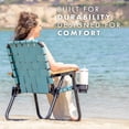 thumbnail image 6 of GoSports Outdoors WOVN Beach Backpack Chair - Premium Folding Camping Chair - 9 Styles Available - STONE BLUE, 6 of 7