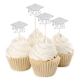 thumbnail image 4 of Gorro de graduación 40 piezas Yotijar 2018 con púas para cupcakes, 4 of 10