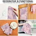 thumbnail image 7 of GZHJMY Pink Marble Abstract Marble Kitchen Towel, Dish Towels Quick Drying Tea Towels Absorbent Hand Towels for Kitchen Sink Dinner Table 28 x 18 Inches, Set of 1, 7 of 7