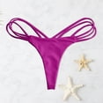 thumbnail image 2 of HCNTES Women Side Tie Swim Bottom Full Coverage Bikini Bottom Sexy String Swimsuit Bathing Suit Bottom(M,Purple), 2 of 4