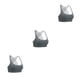 thumbnail image 3 of Qarigey Sujetadores deportivos Fitness Bra Firmeza Apasionado Ductilidad Sport Prop Cross Back Dulce regalo para mujer Chica Gris claro XL Type1 NO1, 3 of 6