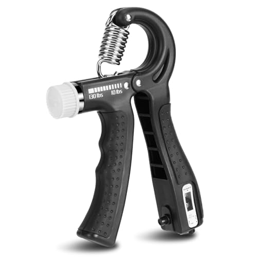 Hand Grip Strengthener [2 Pack] | Adjustable Resistance 10-130lb | Forearm Hand Exerciser for Athletes, Musicians, Rock Climbing & Rehabilitation | Premium Grip Strength Trainer