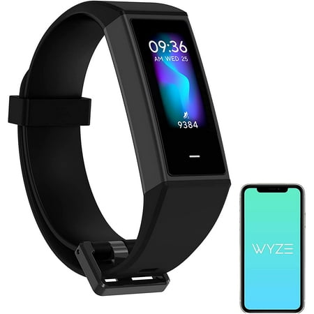 Wyze Band Health Tracker with Extra Color Band , Smart Watch Fitness Tracker, Heart Rate Monitor, Step Counter, Sleep Monitor, High Res Color Touchscreen and Water Resistant