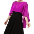 thumbnail image 3 of OIOLOYJM Shawls for Womens Dressy Casual Wedding Chiffon Sheer Wrap Shawl Purple One Size, 3 of 4