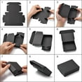 thumbnail image 3 of 10 cajas de regalo de papel kraft rectangulares negras, cajas de envío negras, cajas rectangulares plegables, cajas de regalo para joyería., 3 of 4