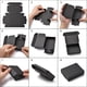 thumbnail image 3 of 10 cajas de regalo de papel kraft rectangulares negras, cajas de envío negras, cajas rectangulares plegables, cajas de regalo para joyería., 3 of 4