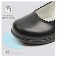 thumbnail image 3 of Otqutp Kids Comfortable Shoes Girl's School Shoes Strap Dress Shoes Black Princess Flat Bottomed Children's Soft Sole Leather Shoes, 3 of 4