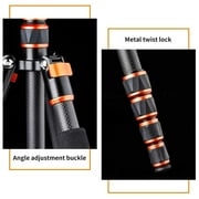 K&F CONCEPT Carbon Fiber Travel Tripod for DSLR Camera, Monopod, 360° Ball Head, 17.6lbs Load Capacity