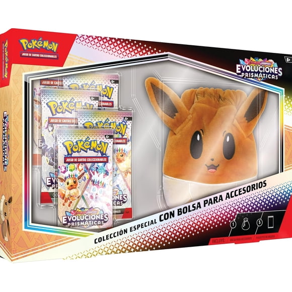 Pokemon Juego de Cartas Coleccionables Escarlata y Violeta Prismatic Evolutions Bolsa Accesoria Colección Especial