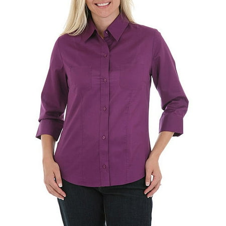 Riders by Lee Women's Carly 3/4 Sleeve Shirt - Walmart.com