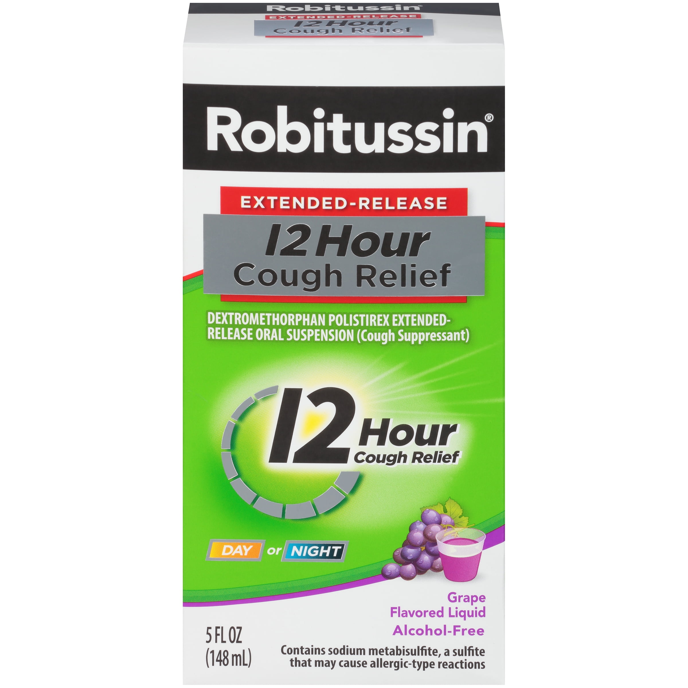 Robitussin ExtendedRelease 12 Hour Cough Relief Grape Flavored Liquid